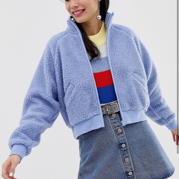 ASOS Jackets & Blazers - Blue Sherpa Jacket💙
